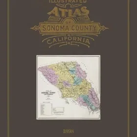 Exile 1898 Illustrerad Atlas Över Sonoma County, California