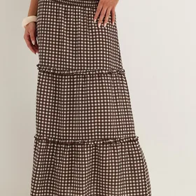Bubbleroom Maxi Skirt Ruffle A Line Smock