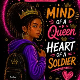 Mind Of A Queen Heart Of A Soldier Affirmationsfärgbok för unga tonårsflickor