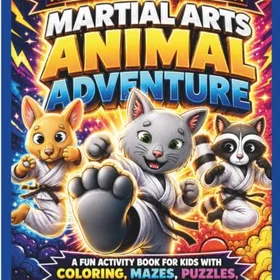 Martial Arts Animal Adventure Aktivitetsbok för Barn