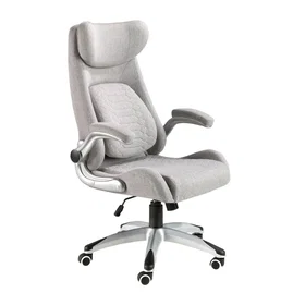 Angel Fauteuil de bureau pivotant en tissu Avec accoudoirs rabattables