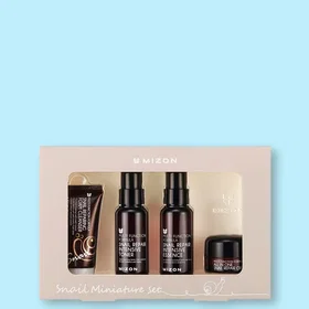 Mizon Snail Miniature Set (Small Foam Cleanser, Intensive Toner, Intensive Essen