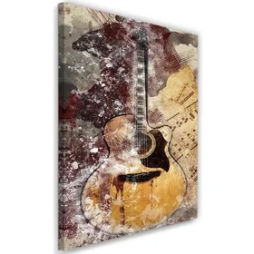 Feeby Abstract Guitar Painting 80x120cm