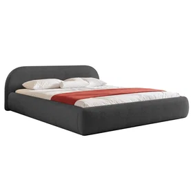 Fedve Lit Capitonné en Tissu Bouclé 180x200cm