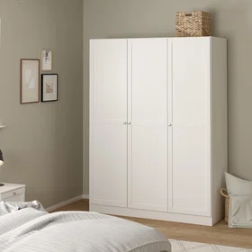 Homeroom Wardrobe 3 Frame Doors White