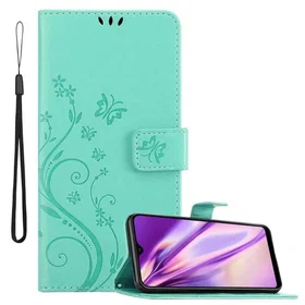 Cadorabo Blomster Lommeboketui for Samsung Galaxy M20