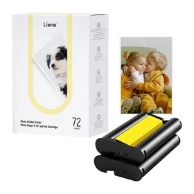 Liene Fotopapper 4x6" Vitt 72 st