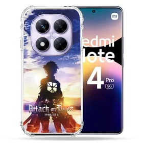 Cokitec Étui Renforcé pour Xiaomi Redmi Note 14 Pro 5G Manga Attack Titans Solei
