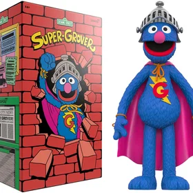 Super7 Sesame Street Supersize Vinyl Figure Super Grover