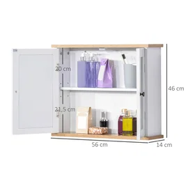 Kleankin Armoire Haute avec Miroir