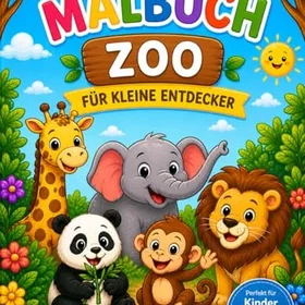 Mein Erstes Zoo-Malbuch Färgläggningsbok för barn