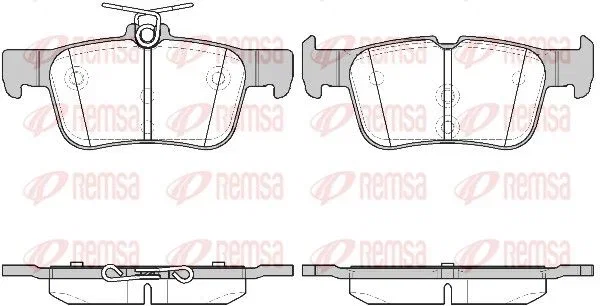 Remsa Brake Pad Set PCA155142