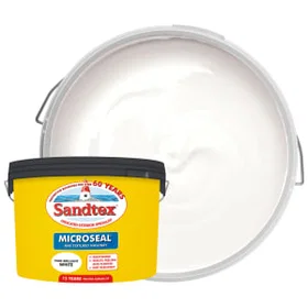 Sandtex Microseal Paint Pure Brilliant White 10L