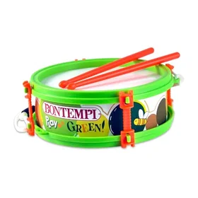 Bontempi Drum Green With Shoulder Strap