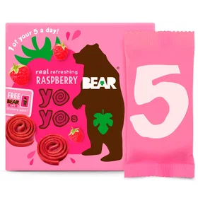 Bear Fruit Rolls Raspberry 5 x 20g