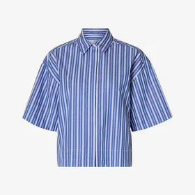 Selected Kort Stripet Skjorte (Dame)