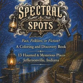 Spectral Spots: 13 Haunted And Mysterious Places In Jeffersonville, Indiana Färgläggnings- och Upptäckningsbok