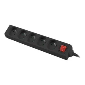Lanberg PS1-05E-0300-BK 5-Way Strömbrytare Power Strip 3m PS1-05E-0300-BK