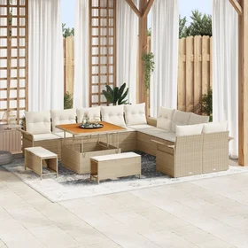 vidaXL Garden Sofa Set with Cushion 13 Pieces 3362186