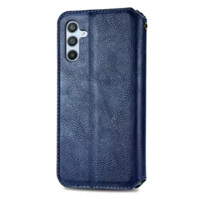 Nahkakotelo Läderfodral med Stilfull Rhombus Avtryck för Samsung Galaxy A54