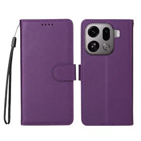 Eiderwood Kunstskinn Flip-etui med reim for OPPO Find X9 Pro