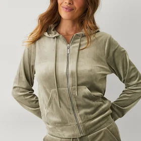Ellos Collection Velour Hoodie (Dam)