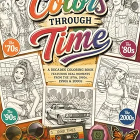 Colors Through Time Färgläggningsbok