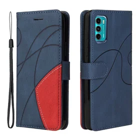 Tekstureret Teksturerat Läderfodral med Rem för Motorola Moto G40 Fusion/Moto G60