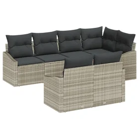 vidaXL Garden Sofa Set with Cushion 7 Pieces 3355431