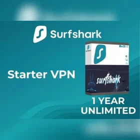 Surfshark Starter VPN Key Network Software 1 Year