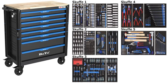 Bato 9108-461 Tool Cart (8 drawers)
