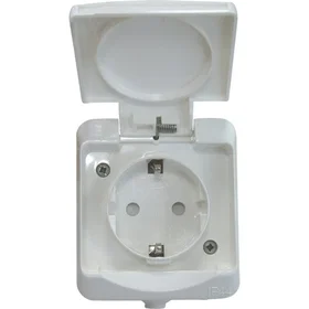 Opal Pro IP44 Vegguttak 1-veis Jordet AMO599