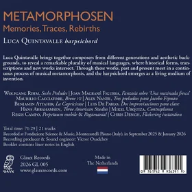 Luca Quintavalle Metamorphosen Memories, Traces, Rebirths CD