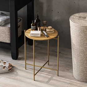 Hanah Home Accent Table Tabitha 46x56x46 cm Wood Stylish Durable Design