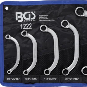 BGS Technic 1222 U-Ring Spanner Set 1/4"-7/8" 5pcs
