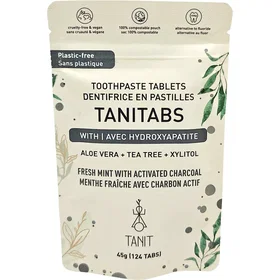 Tanit Naturlig Kol Tandpastapiller 124st