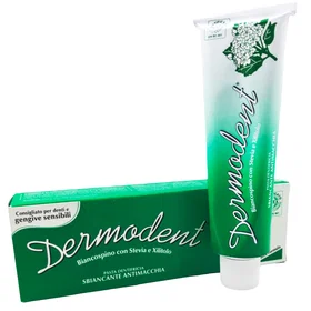 Dermodent Blekande Tandkräm med hagtorn, stevia och xylitol Fluorofri 100ml