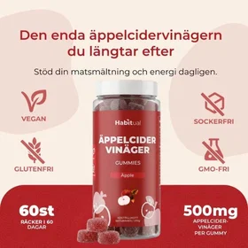 Habitual Äppelcidervinäger Gummies 60pcs