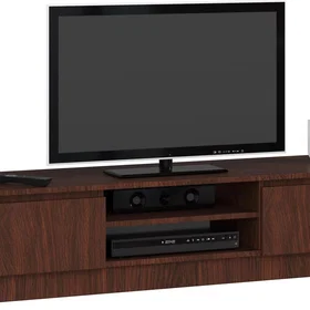 AKORD OP0LRTVCLP160VEN Meuble TV 2 étagères 160x40x33cm