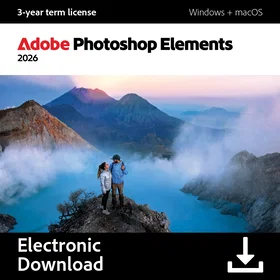 Adobe Photoshop Elements 2026 Graafinen Suunnittelusoftware 3 Vuotta