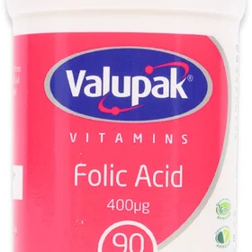 Valupak Vitamins Folic Acid 90 Tablets