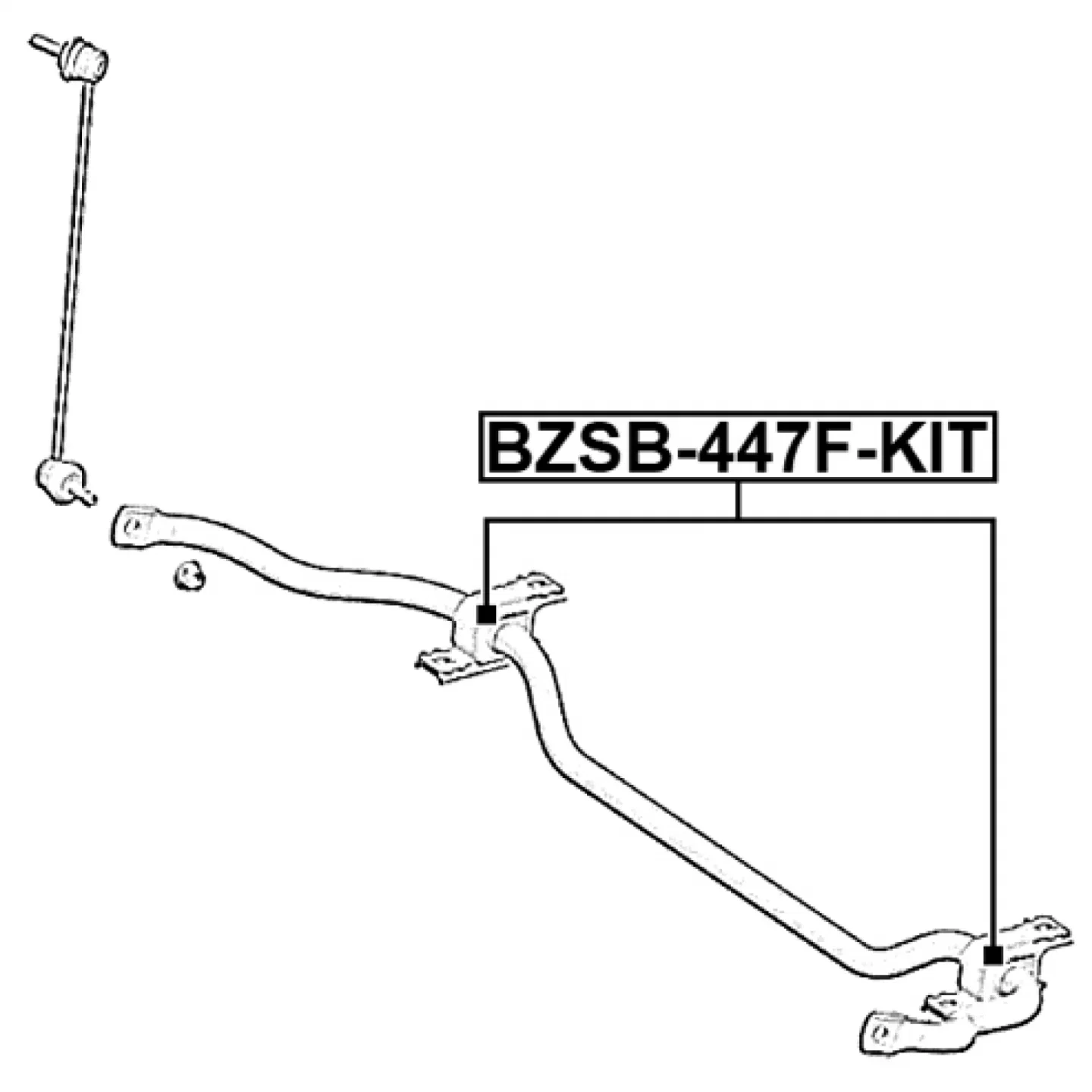 Febest BZSB-447F-KIT Control Arm Kit Mercedes-Benz Marco Polo V-Class Vito Mixto Vito Tourer Vito Van