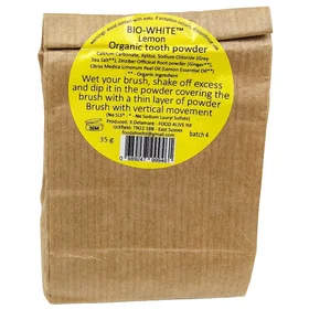 Bio-White Organic Tooth Powder Lemon Refill 35g 4-pack