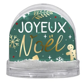 Cbkreation Boule à paillettes joyeux noël