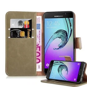 Cadorabo Wallet Case with Magnetic Closure Kickstand and Card Slot for Samsung Galaxy A3 2016
