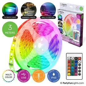 Party Funlight USB LED Valonauha Monivärinen