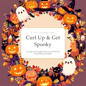 Curl Up And Get Spooky Färgläggningsbok