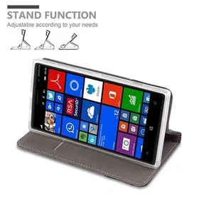 Cadorabo Case with Magnetic Closure Stand and Card Slot for Nokia Lumia 830