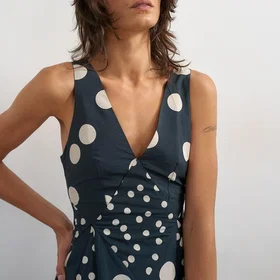 TOPSHOP Tsinge Sl Vneck Maxi Kjole