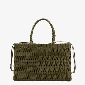 Mango Natural Fibre Tote Shopping